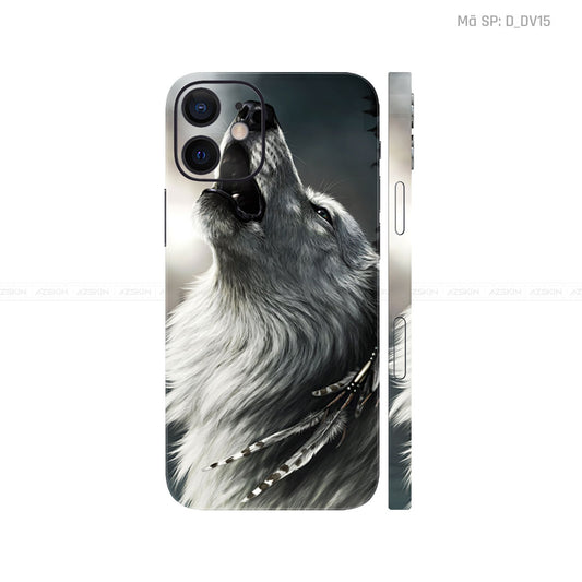 Dán Skin IPhone 12 Series Hình Chó Sói  | D_DV15