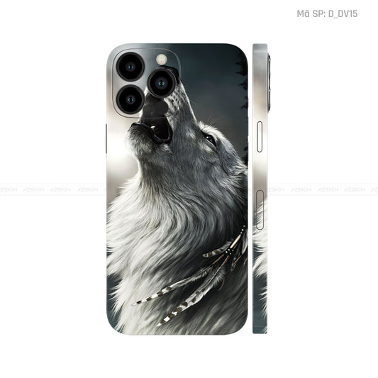 Dán Skin IPhone 12 Series Hình Chó Sói  | D_DV15