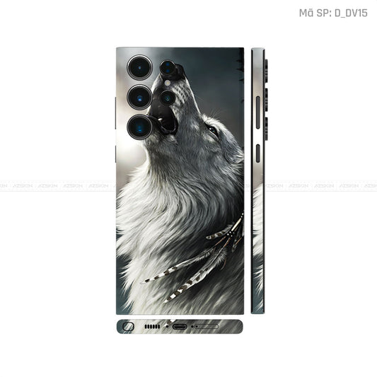 Dán Skin Galaxy S23 Series Hình Chó Sói | D_DV15