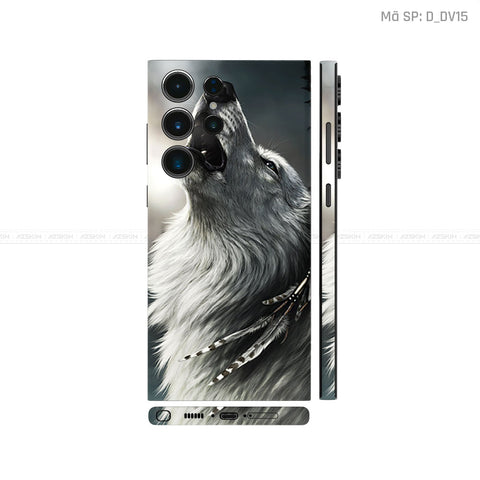 Dán Skin Galaxy S23 Series Hình Chó Sói | D_DV15