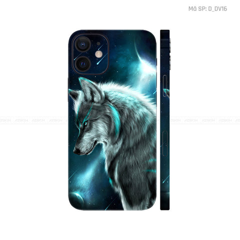 Dán Skin IPhone 12 Series Hình Chó Sói  | D_DV16