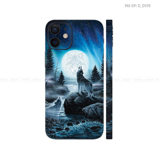 Dán Skin IPhone 12 Series Hình Chó Sói  | D_DV19