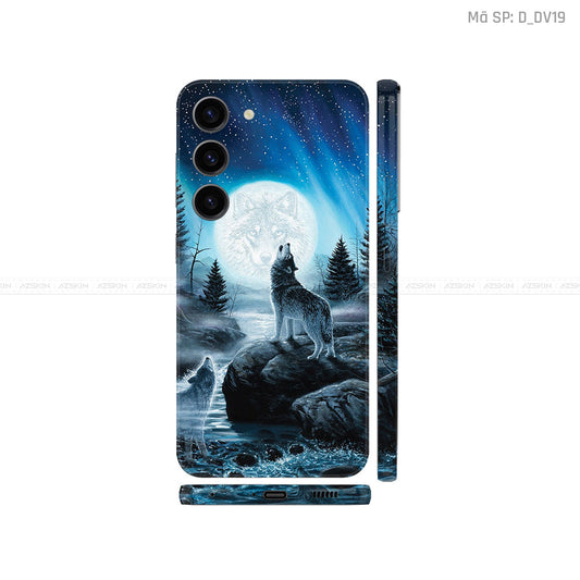 Dán Skin Galaxy S23 Series Hình Chó Sói | D_DV19