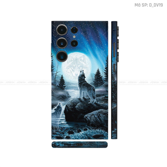 Dán Skin Galaxy S23 Series Hình Chó Sói | D_DV19