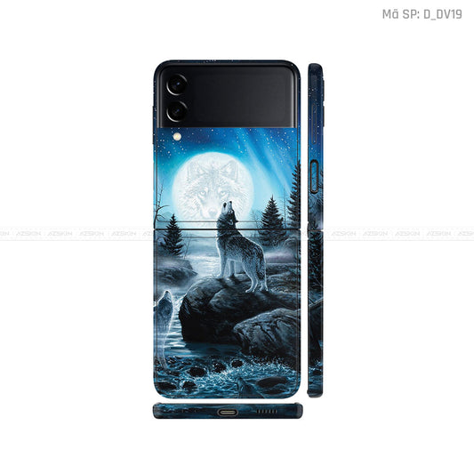 Dán Skin Galaxy Zflip4 Hình Sói | D_DV19