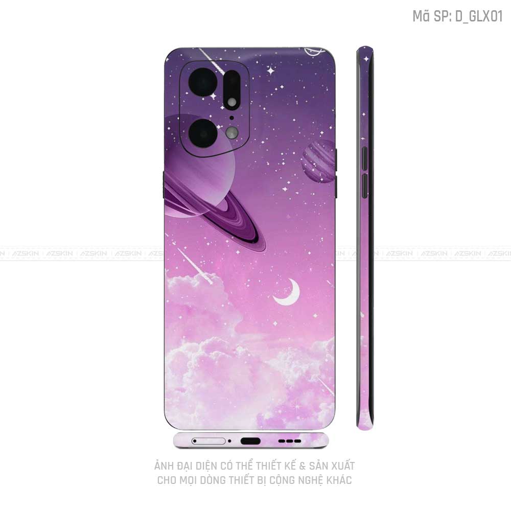 Miếng Dán Skin Điện Thoại OPPO Find X Series Hình Galaxy - Space | D_GLX01