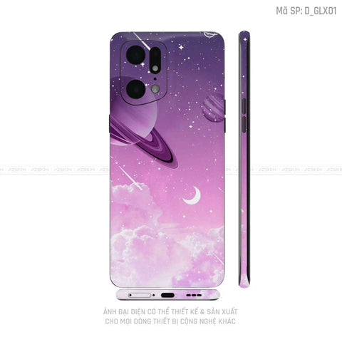 Miếng Dán Skin Điện Thoại OPPO Find X Series Hình Galaxy - Space | D_GLX01