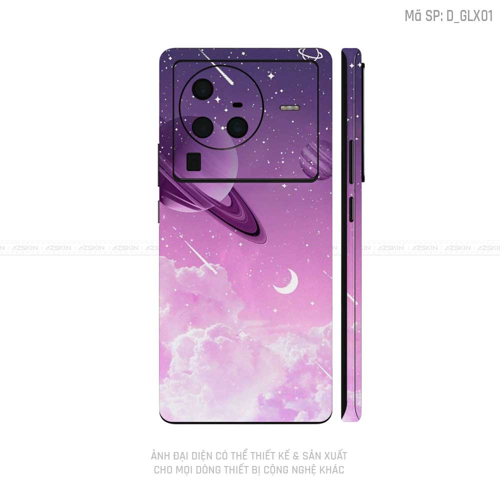 Dán Skin Vivo X Series Hình Galaxy-Space | D_GLX01
