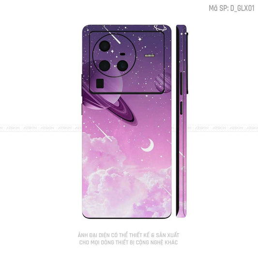 Dán Skin Vivo X Series Hình Galaxy-Space | D_GLX01
