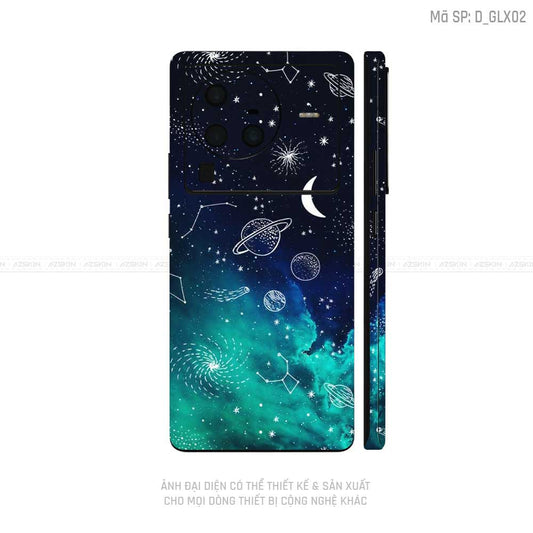 Dán Skin Vivo X Series Hình Galaxy-Space | D_GLX02