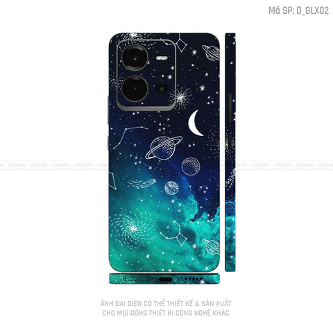 Dán Skin Vivo V Series Hình Galaxy-Space | D_GLX02