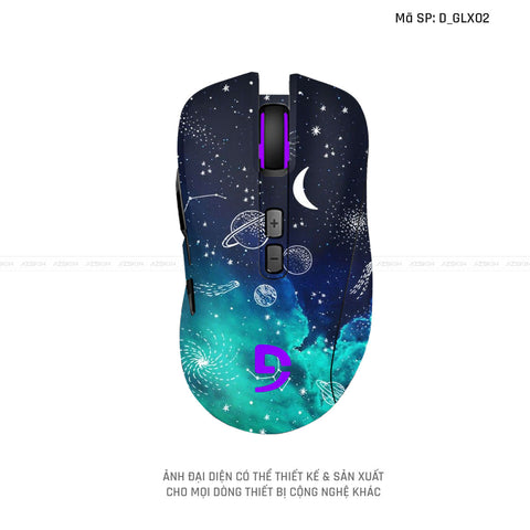 Skin Dán Chuột Fuhlen Hình Galaxy - Space | D_GLX02