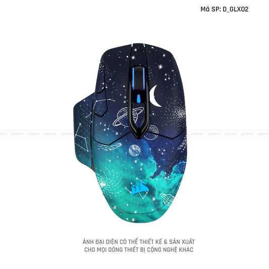 Skin Dán Chuột Corsair Hình Galaxy - Space | D_GLX02