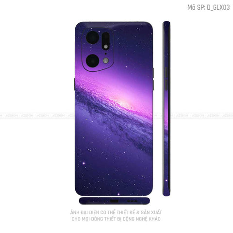 Miếng Dán Skin Điện Thoại OPPO Find X Series Hình Galaxy - Space | D_GLX03