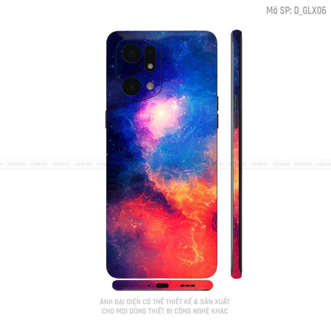 Miếng Dán Skin Điện Thoại OPPO Find X Series Hình Galaxy - Space | D_GLX06