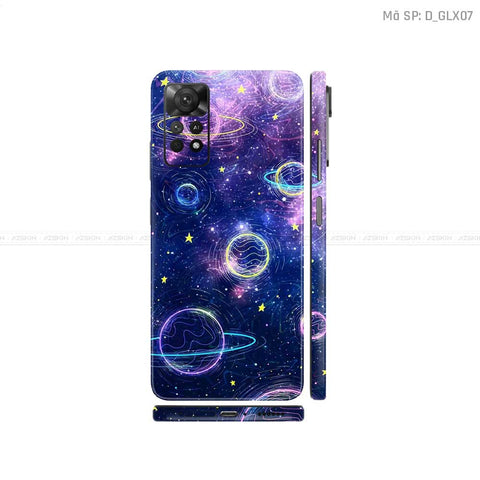 Dán Skin Xiaomi Redmi Note 11 Series Hình Galaxy - Space | D_GLX07