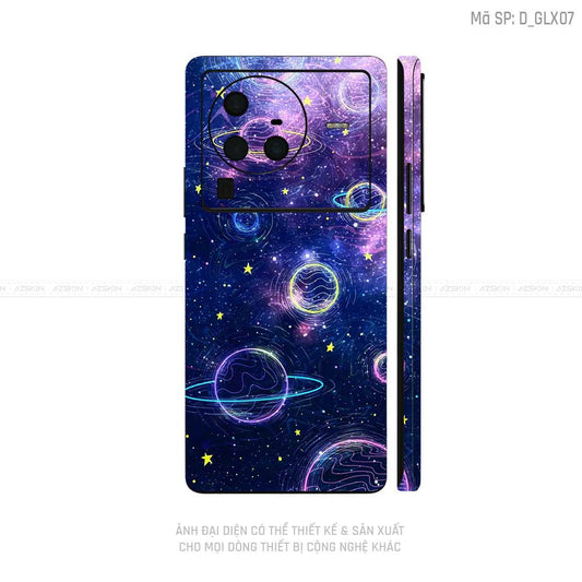 Dán Skin Vivo X Series Hình Galaxy-Space | D_GLX07