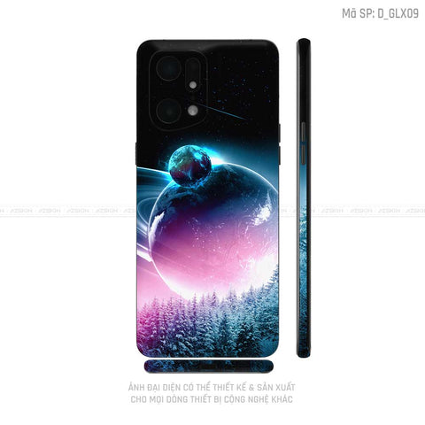 Miếng Dán Skin Điện Thoại OPPO Find X Series Hình Galaxy - Space | D_GLX09