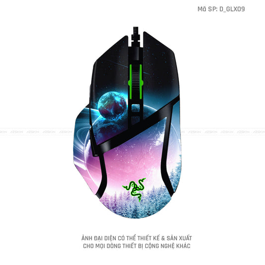 Skin Dán Chuột Razer Hình Galaxy - Space | D_GLX09