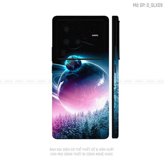 Dán Skin Vivo X Series Hình Galaxy-Space | D_GLX09