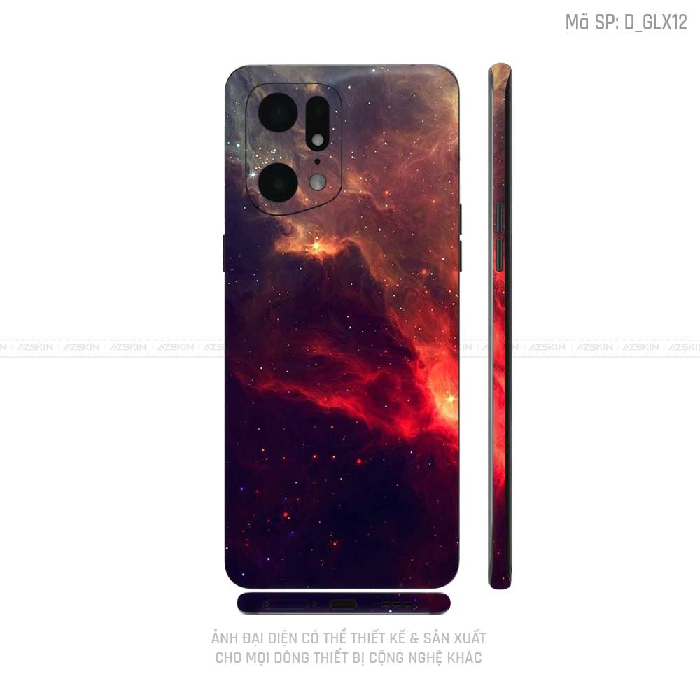 Miếng Dán Skin Điện Thoại OPPO Find X Series Hình Galaxy - Space | D_GLX12