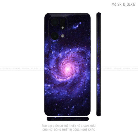 Miếng Dán Skin Điện Thoại OPPO Find X Series Hình Galaxy - Space | D_GLX17