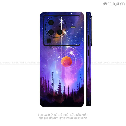 Dán Skin Vivo X Series Hình Galaxy-Space | D_GLX18