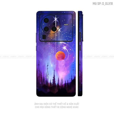 Dán Skin Vivo X Series Hình Galaxy-Space | D_GLX18