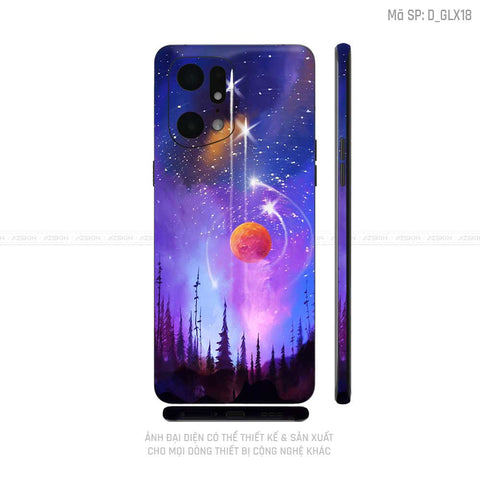 Miếng Dán Skin Điện Thoại OPPO Find X Series Hình Galaxy - Space | D_GLX18