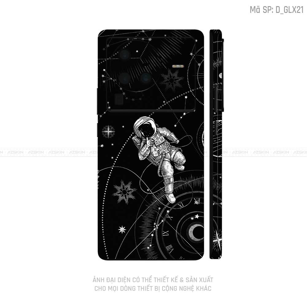 Dán Skin Vivo X Series Hình Galaxy-Space | D_GLX21