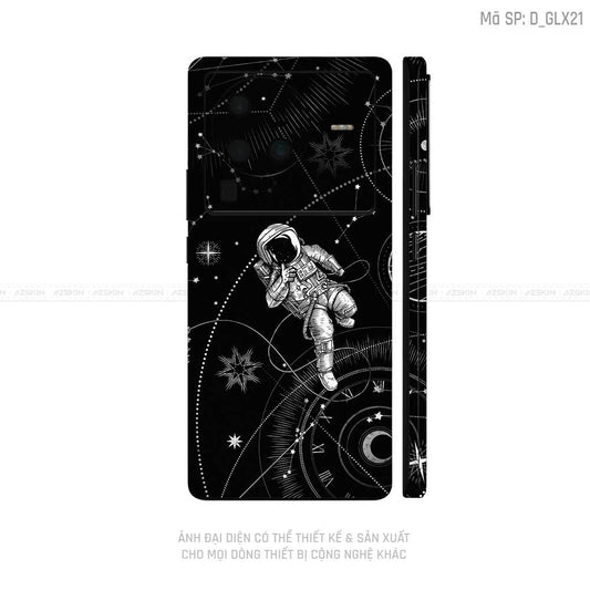 Dán Skin Vivo X Series Hình Galaxy-Space | D_GLX21