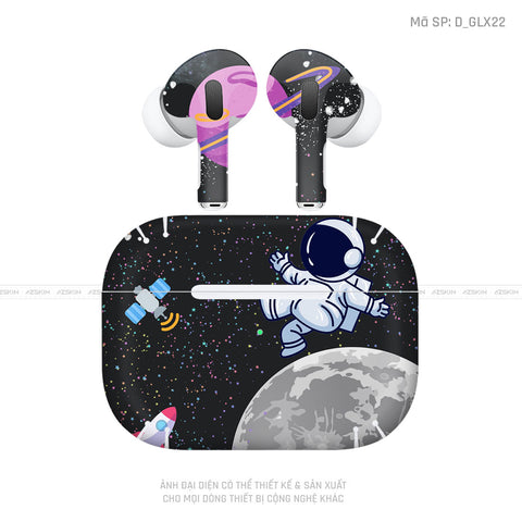Dán Skin Tai Nghe Airpod Pro/ Pro 2 Hình Galaxy - Space | D_GLX23