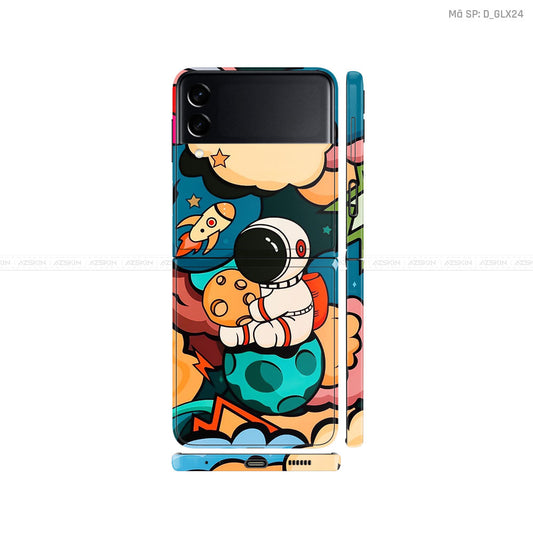 Dán Skin Galaxy Zflip4 Hình Galaxy - Space | D_GLX24