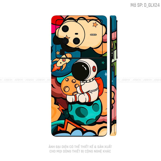 Dán Skin Vivo X Series Hình Galaxy-Space | D_GLX24