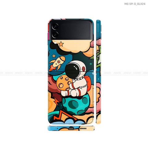 Dán Skin Galaxy Zflip3 Hình Galaxy - Space | D_GLX24