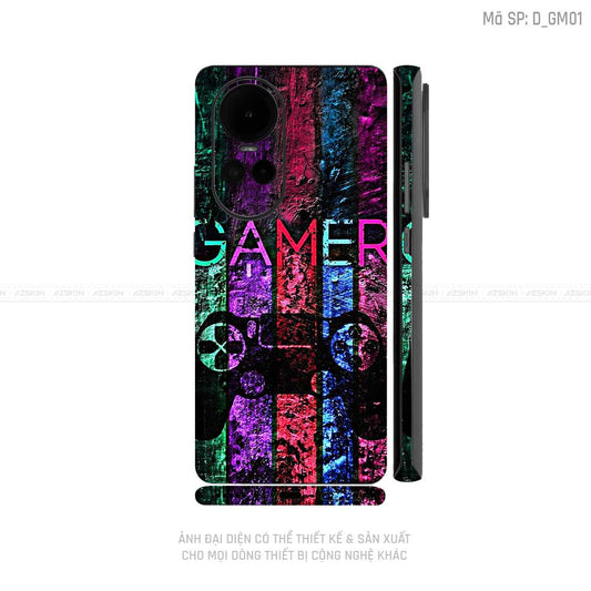 Dán Skin Điện Thoại OPPO Reno Series Hình Gamer | D_GM01