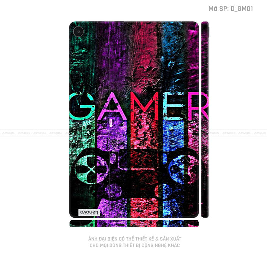 Dán Skin Máy Tính Bảng Lenovo Pad Series Hình Gamer | D_GM01