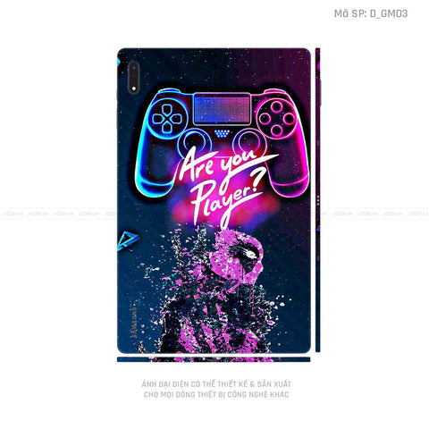 Dán Skin Galaxy Tab S8 Series Hình Gamer | D_GM03