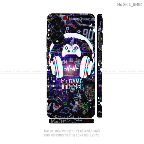 Miếng Dán Skin Điện Thoại OPPO A Series Hình Gamer | D_GM04