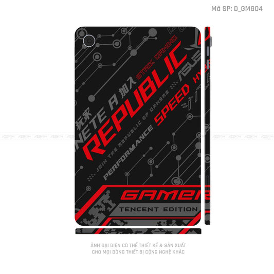 Dán Skin Máy Tính Bảng Oppo Pad Series Hình Gaming Gear | D_GMG04