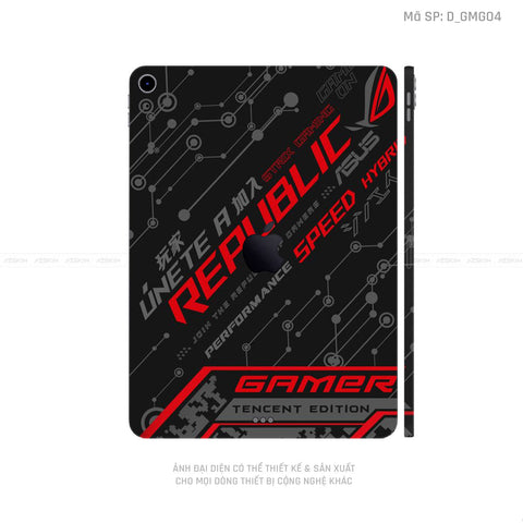 Dán Skin IPad Mini Series Hình Gaming Gear | D_GMG04