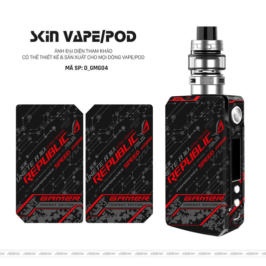 Dán Skin Vape Hình Gaming Gear | D_GMG04