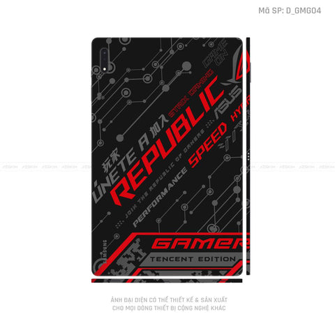 Dán Skin Galaxy Tab S7 Series Hình Gaming Gear | D_GMG04