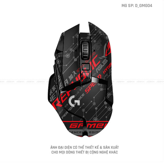 Skin Dán Chuột Logitech Hình Gaming Gear | D_GMG04