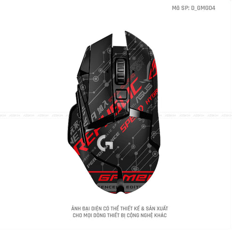 Skin Dán Chuột Logitech Hình Gaming Gear | D_GMG04