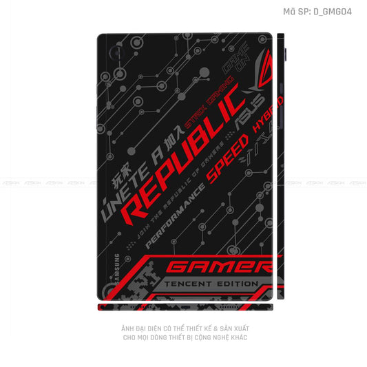 Dán Skin Galaxy Tab A Series Hình Gaming Gear | D_GMG04