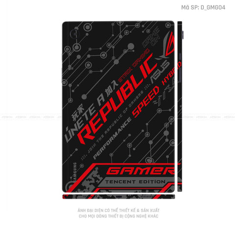 Dán Skin Galaxy Tab A Series Hình Gaming Gear | D_GMG04