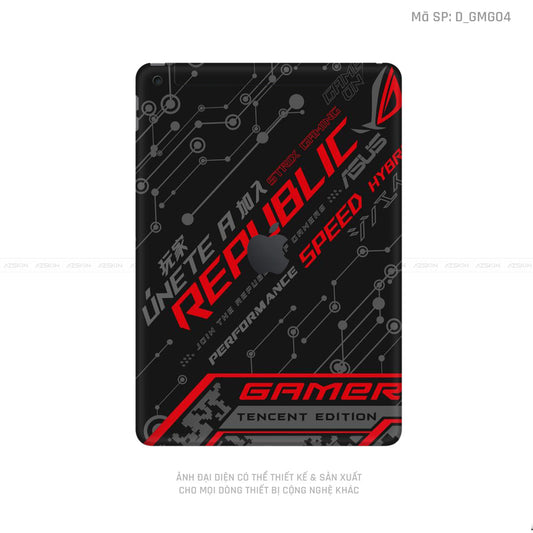 Dán Skin IPad Gen Series Hình Gaming Gear | D_GMG04
