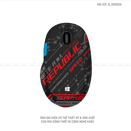 Skin Dán Chuột Microsoft Hình Gaming Gear | D_GMG04
