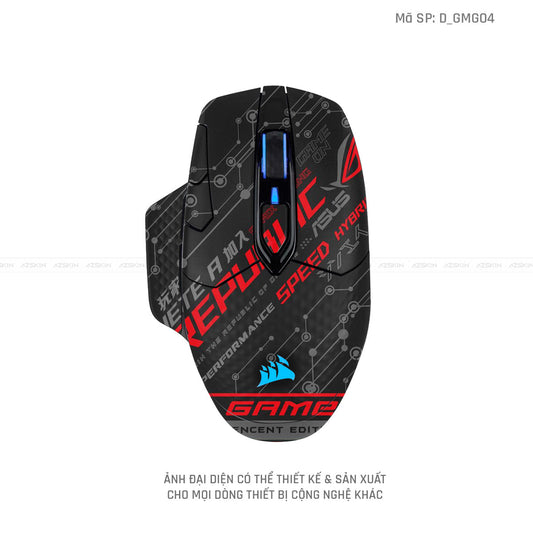Skin Dán Chuột Corsair Hình Gaming Gear | D_GMG04